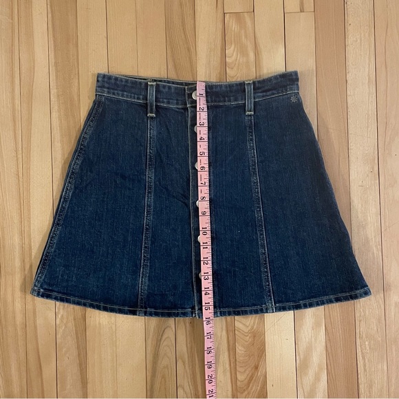Alexa Chung for AG Button Front Denim Mini Skirt - Made in USA - Sz 28 - Picture 14 of 14